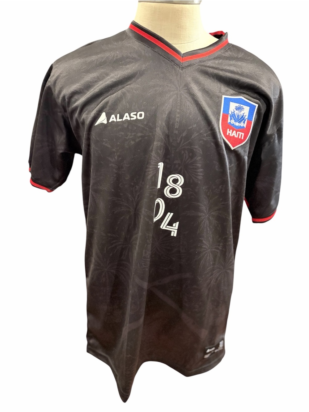 Haiti Black Men's Football Jersey Sak Pase XL Alaso NWT